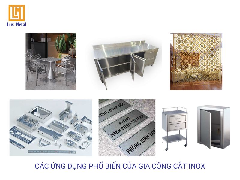 Các sản phẩm inox được gia công cắt laser & cnc tại Lux Metal