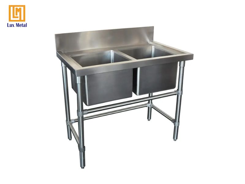 Gia công chấn gấp bồn rửa inox với độ chính xác cao