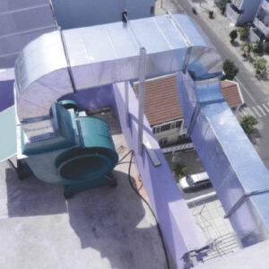 Quạt tạo áp cầu thang tại Bảo Lộc