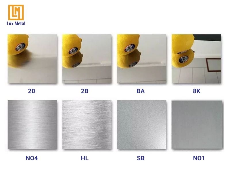 Các mức độ đánh bóng inox từ No.1 đến bóng gương 8K