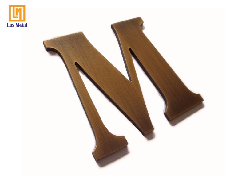 Chữ inox mạ vàng đồng PVD cổ điển sang trọng