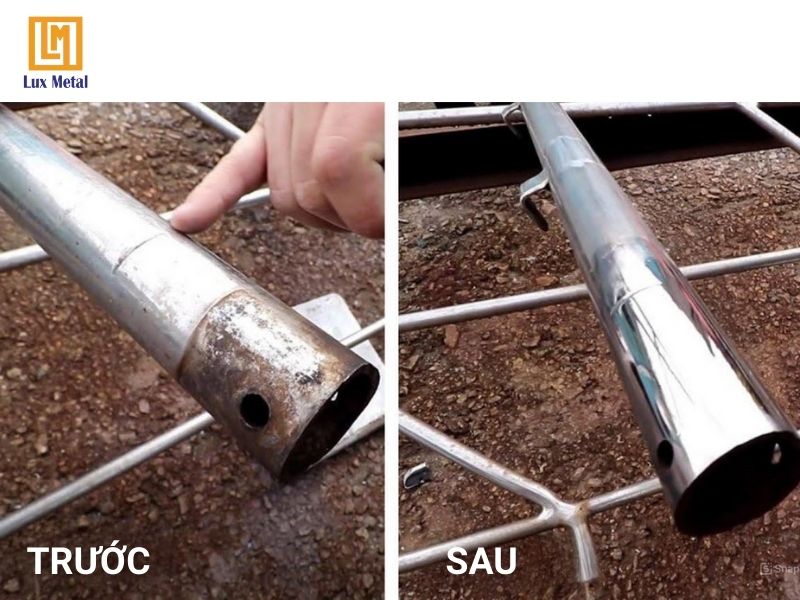 Inox sau khi được đánh bóng trở nên thẩm mỹ và bền bỉ hơn