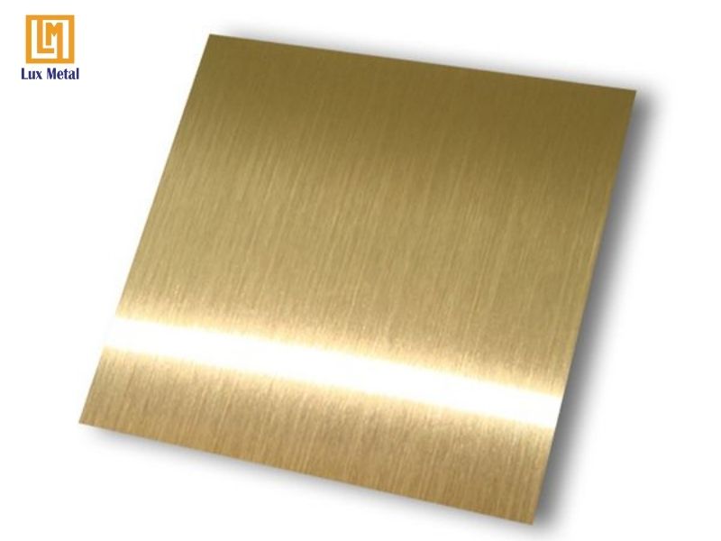Inox vàng xước bề mặt hiện đại chống vân tay