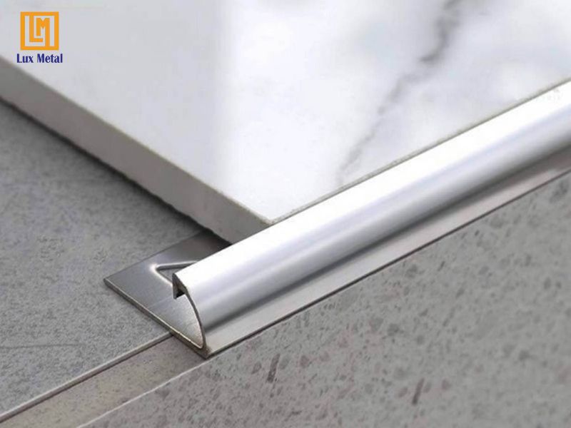 Nẹp inox ốp gạch tạo viền trang trí cho tường