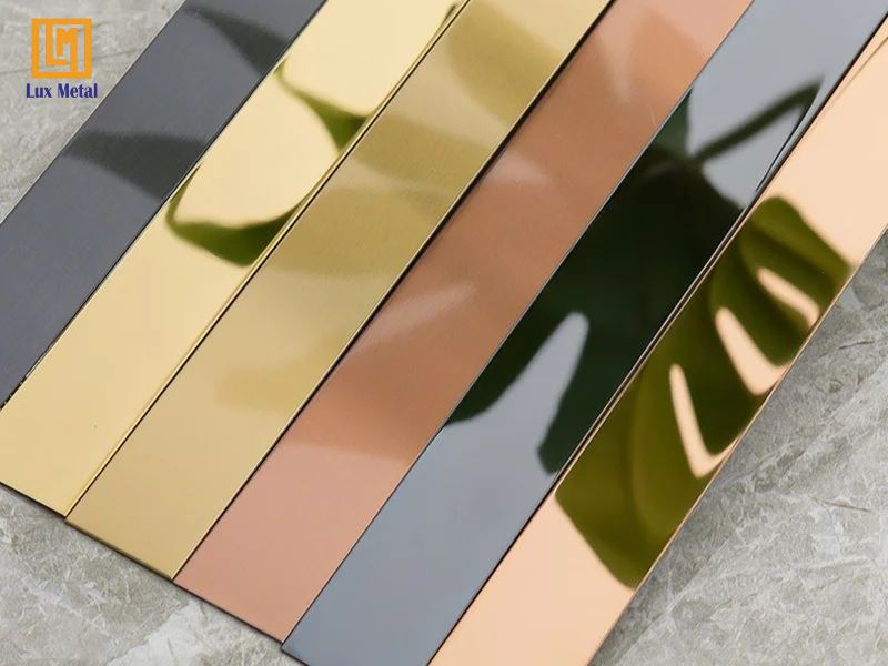 Nẹp la inox phẳng dùng làm viền trang trí và ngăn cách