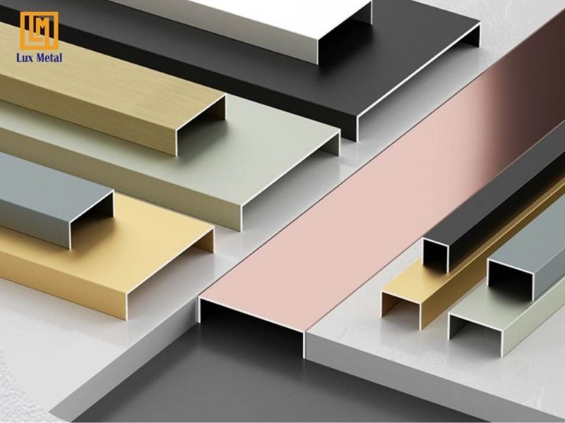 Nẹp inox chữ U bảo vệ cạnh gạch và đá khỏi sứt mẻ