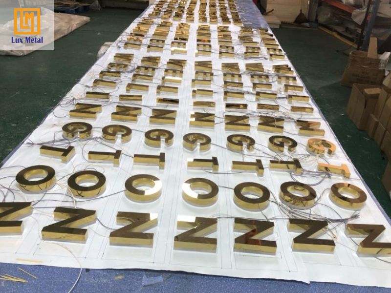 Lux Metal nhận gia công chữ nổi inox 304 tại TPHCM